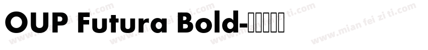 OUP Futura Bold字体转换